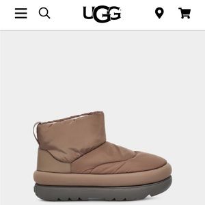 UGG CLASSIC MAXI MINI BOOTS / BROWN / MOON BOOTS / WATERPROOF / PERFECT FOR SKI